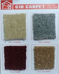 Thảm Trải Sàn Dạng Len Màu Đỏ Sậm G10 -19