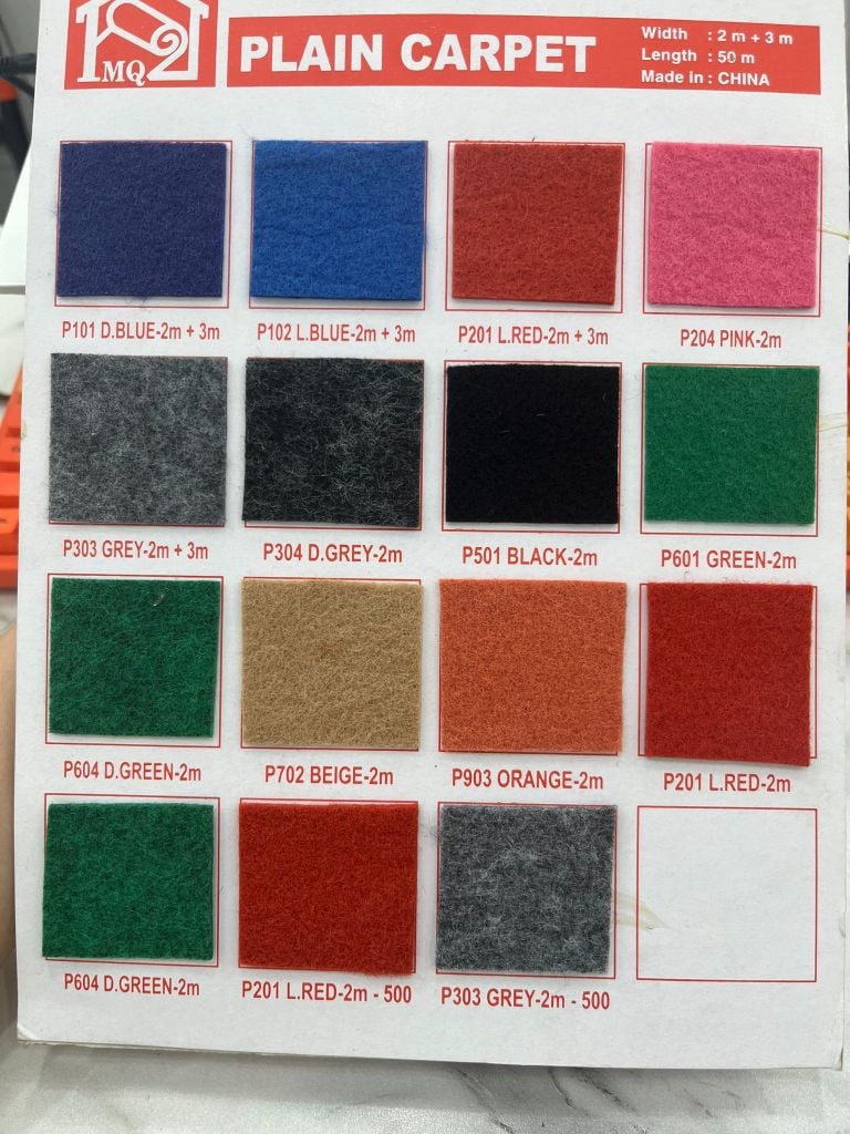 Thảm Sàn sợi Nỉ Màu Xanh Lá Đậm P 604