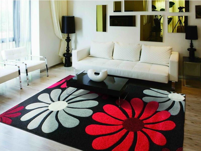 Thảm Sofa Hình Hoa Dòng Tulips