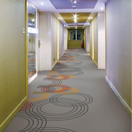 Thảm Nylon Printing Màu Xám Đậm YHZL 90208