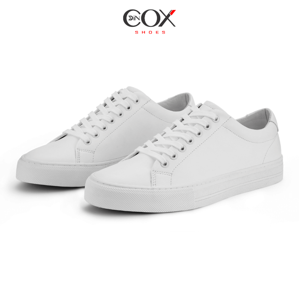 Mẫu giày da full trắng D20 White Dincox Shoes