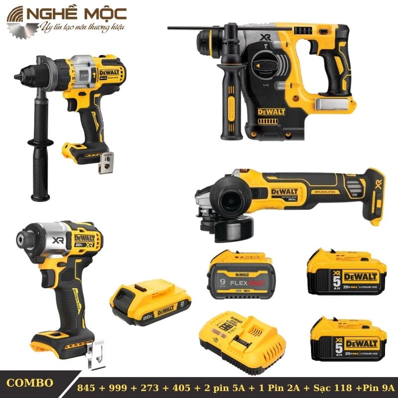 Combo máy Dewalt điện lạnh
