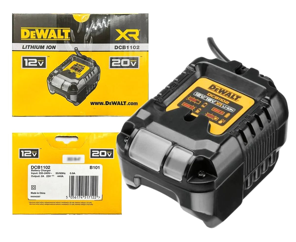 Bộ sạc pin 10.8-18V/ 2A Dewalt DCB1102-B1