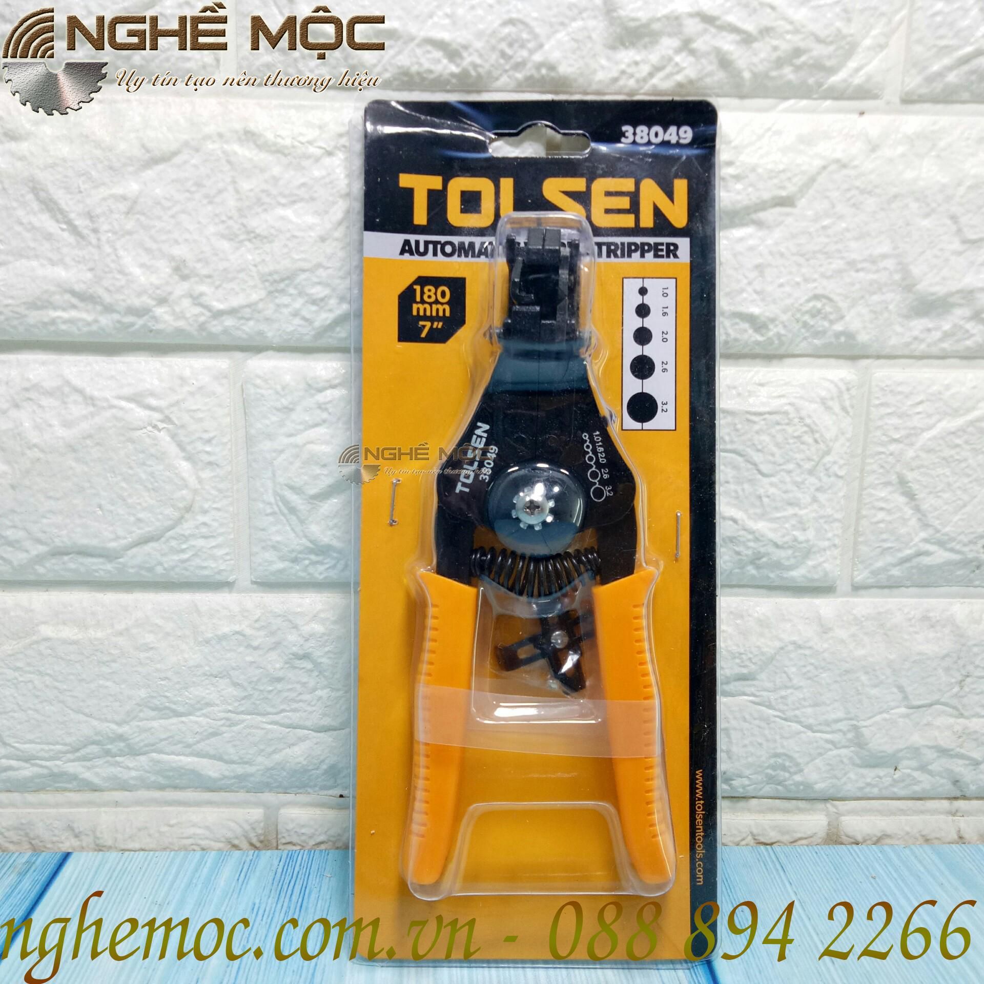 Kìm tuốt dây tự động Tolsen 38049