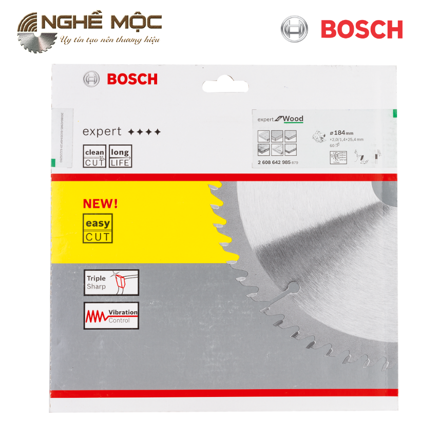 Lưỡi cưa Bosch 184x25,4x40T mã 2608642985