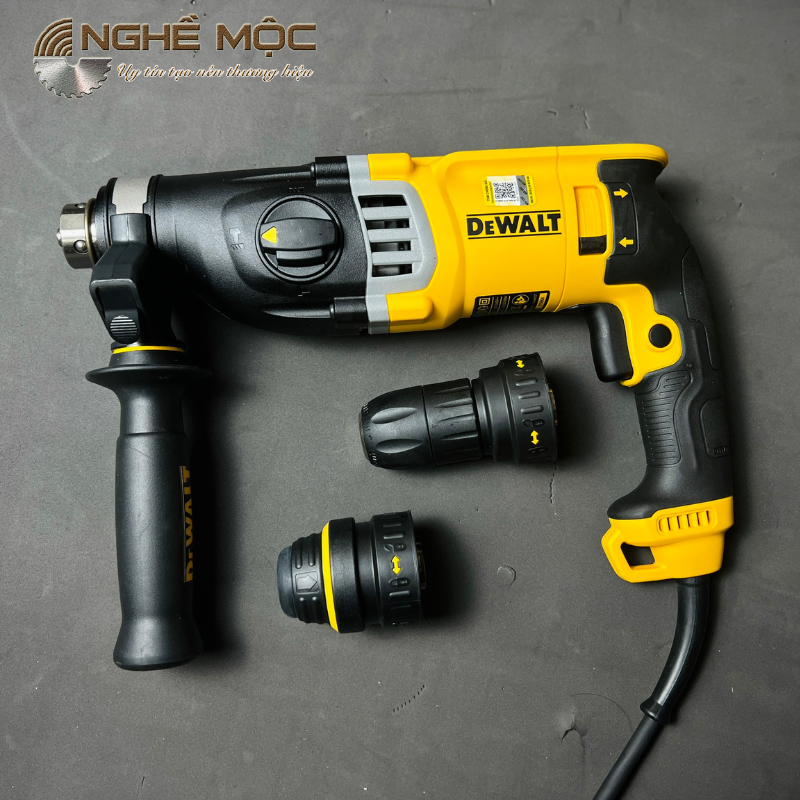 Taladro Rotomartillo Dewalt D25144K: Potencia y Precisión en tus Manos - Taladro Rotomartillo Doble Mandril Dewal