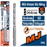 Mũi khoan đa năng chuôi lục giác Unika MJ4.0x95mm