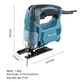 Kích thước máy cưa lọng 65mm Makita 4328