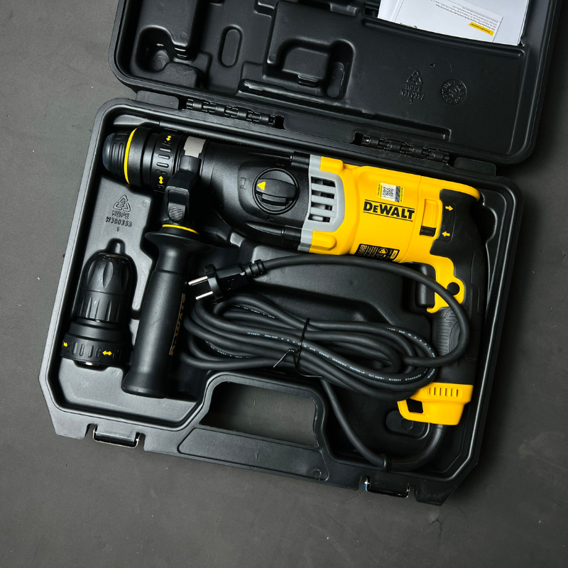 Taladro Rotomartillo Dewalt D25144K: Potencia y Precisión en tus Manos - Taladro Rotomartillo Doble Mandril Dewal