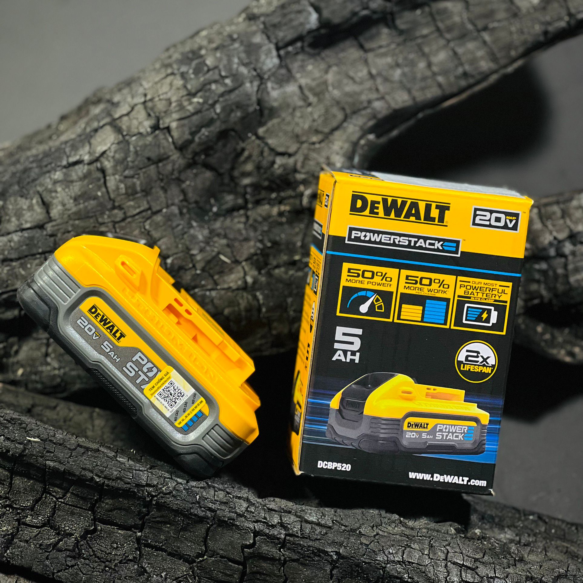 Pin Powerstack Dewalt DCBP520 (20V 5.0 Ah Max)