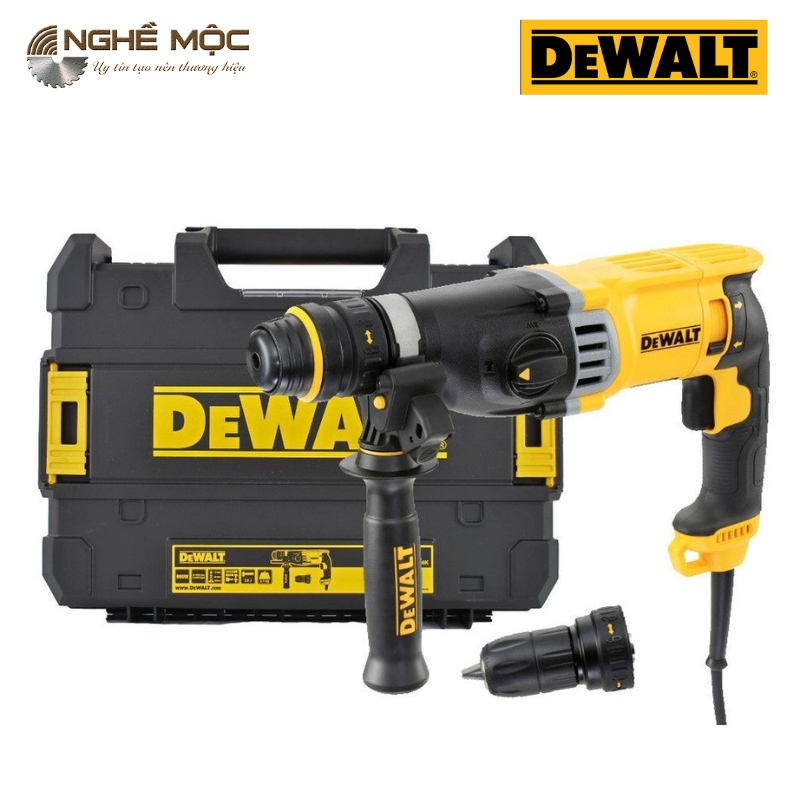 Taladro Rotomartillo Dewalt D25144K: Potencia y Precisión en tus Manos - Taladro Rotomartillo Doble Mandril Dewal