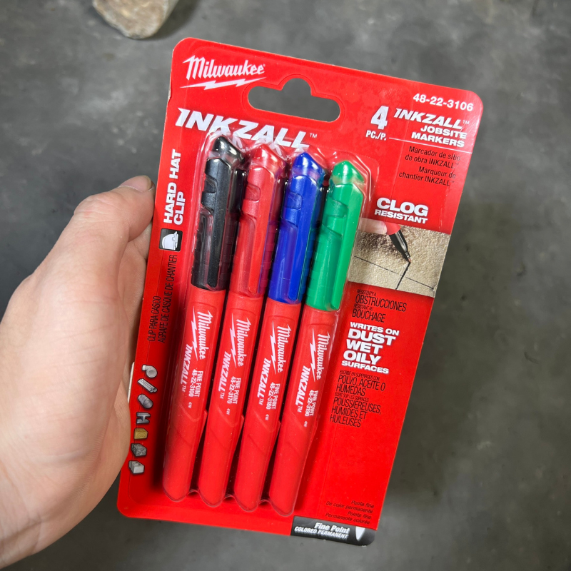 Bộ bút đánh dấu Milwaukee 4 màu mực 48-22-3106