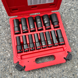 Bộ đầu khẩu siết bu lông 1/2 bộ 14 pcs Milwaukee 49-66-7014