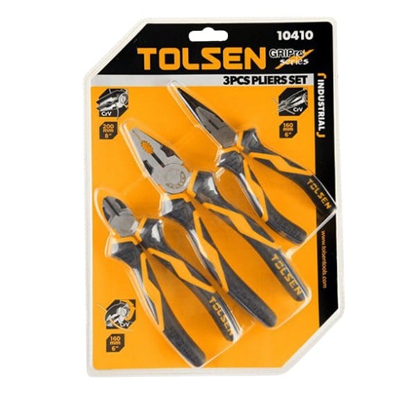 BỘ KÌM CÔNG NHIỆP 3PCS TOLSEN 10410