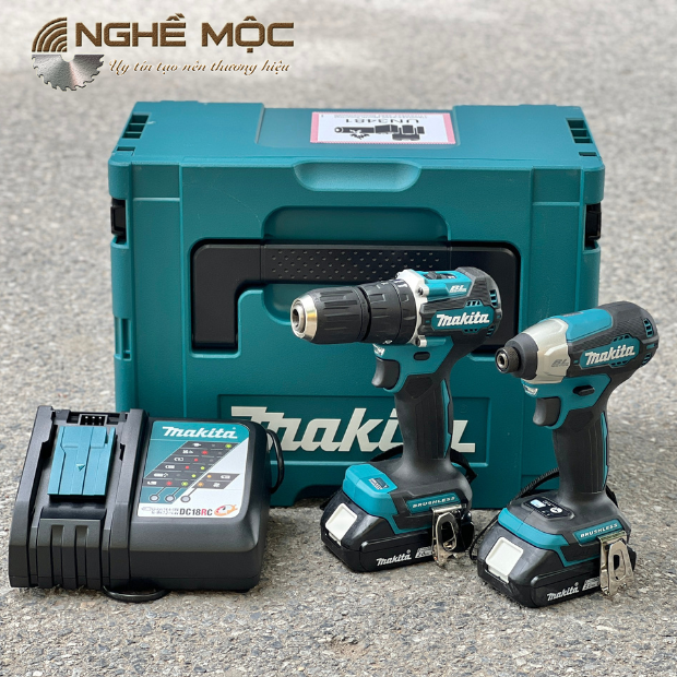 Combo Máy khoan động lực và máy vặn vít dùng Pin 18V Maki...