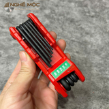 Bộ tua vít lục giác gấp 5 chìa Milwaukee 48-22-2184