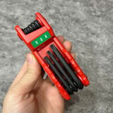 Bộ tua vít lục giác gấp 5 chìa Milwaukee 48-22-2184