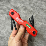 Bộ tua vít lục giác gấp 5 chìa Milwaukee 48-22-2184