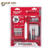 Bộ mũi vít 18 chi tiết Shockwave Milwaukee 48-32-4403