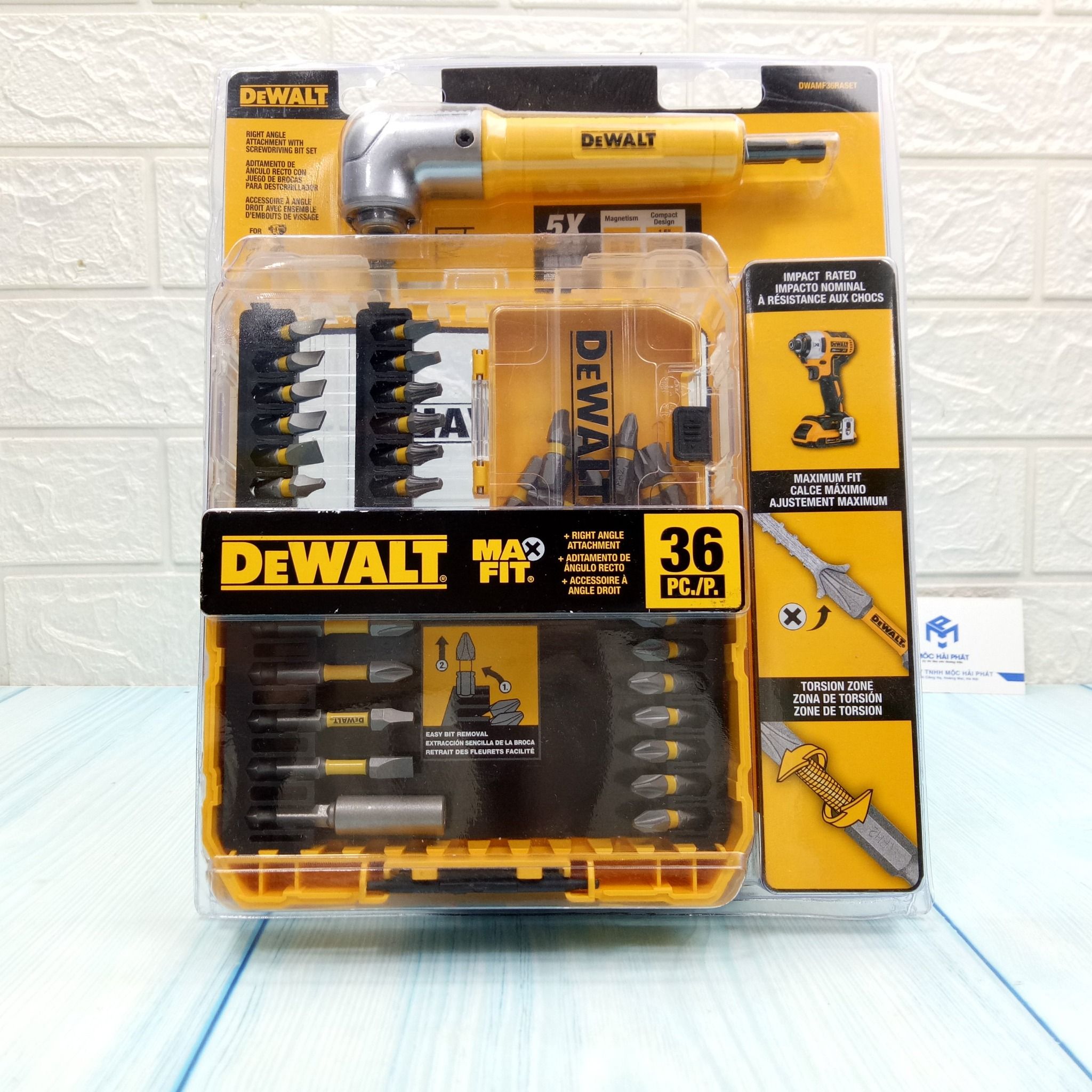 Bộ mũi vít kèm đầu chuyển góc Dewalt DWAMF36RASET