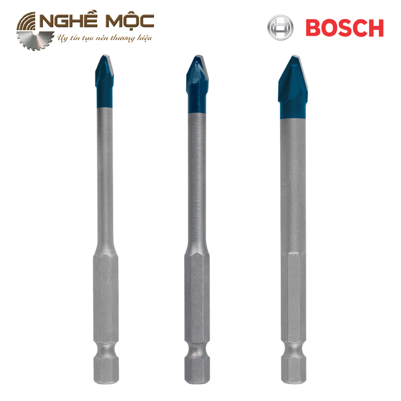 Mũi khoan gạch cứng Bosch HEX-9 kích thước 5, 6, 8mm