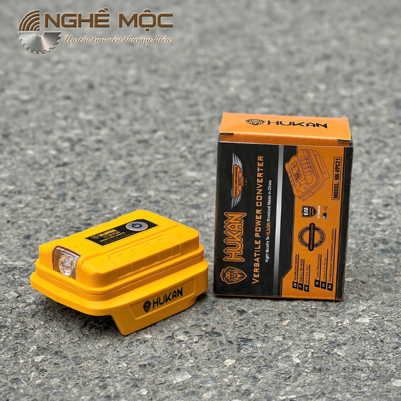 Đế chuyển pin 21V sang USB 5V Hukan HK-VPC21