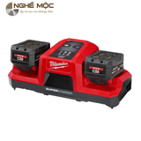 Đế sạc nhanh 2 cổng Milwaukee M18 DBSC