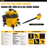 Thông tin máy hút bụi 4 chức năng chuyển đổi thành máy thổi cầm tay Dewalt DXV234P
