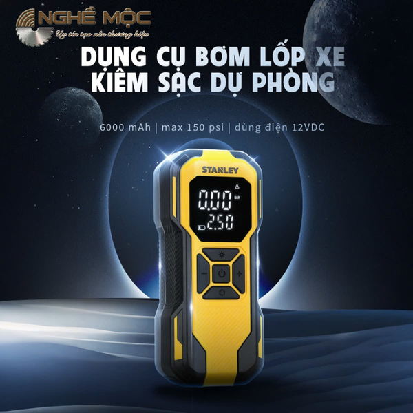 Dụng cụ đa năng bơm xe, đèn led, sạc dự phòng STANLEY SXIF010.