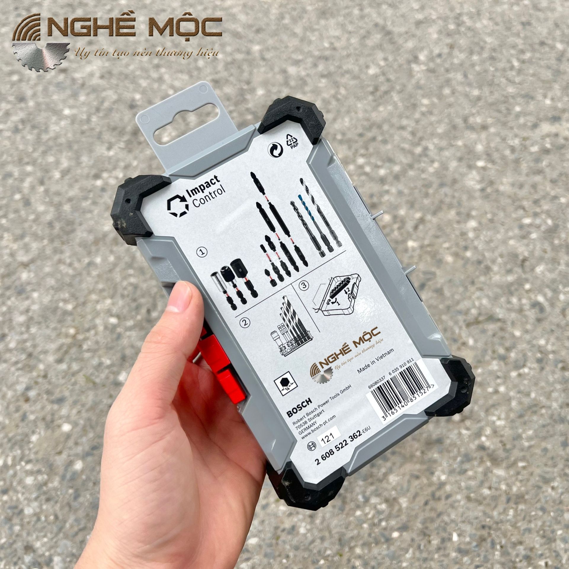Hộp đựng mũi vít trong suốt size M BOSCH 2608522362 – mochaiphat