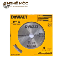 Lưỡi cắt nhôm 255mm 120T Dewalt DWA03260-B1