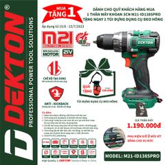 Máy Khoan Pin Dekton M21-ID1385PRO 2023 version
