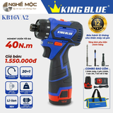 Máy bắt vít dùng pin 16V KingBlue KB16VA2