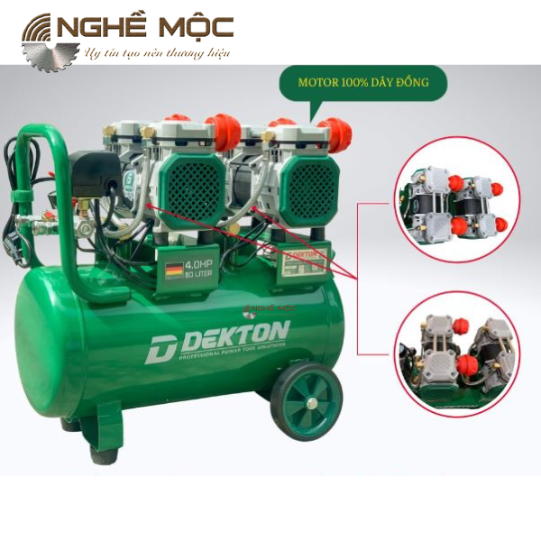 Máy Bơm Hơi Không Dầu DK-AC3950PLUS Dekton