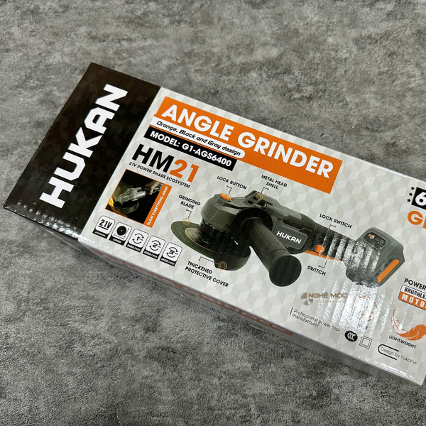 Máy cắt mài 3 tốc độ dùng pin Hukan G1-AGS6400