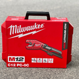 Máy cắt ống đồng dùng pin Milwaukee 12V C12 PC-0C (12-28mm) có thùng đựng bên ngoài