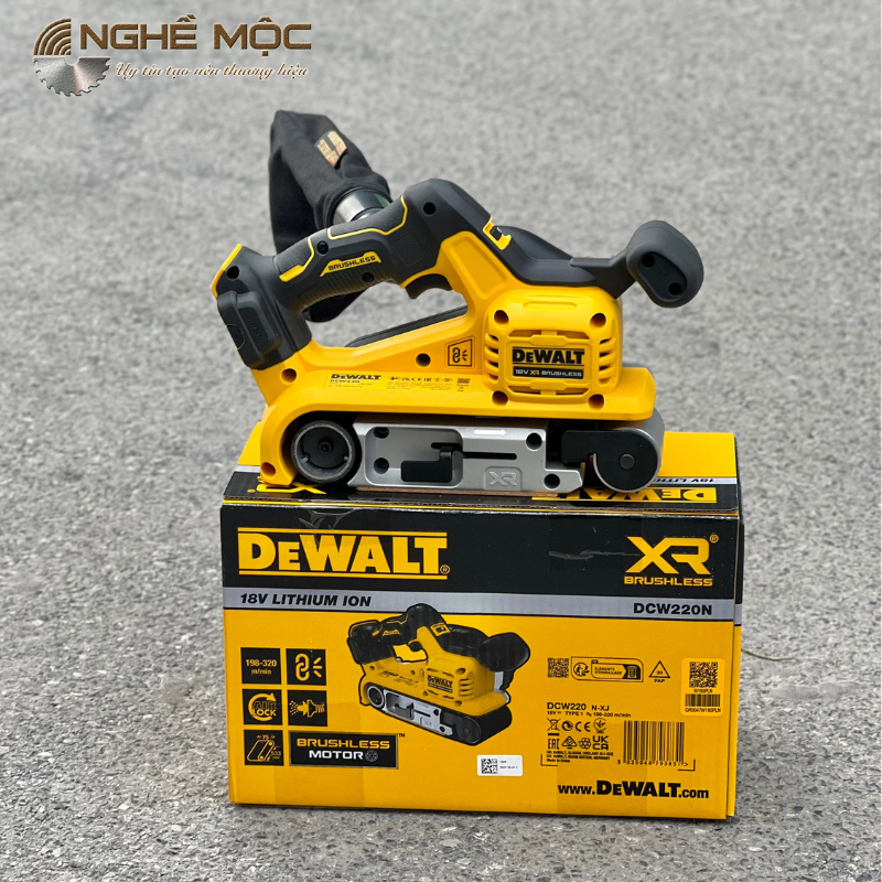 Máy chà nhám dây đai dùng pin 18V DEWALT DCW220