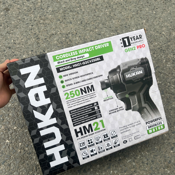 Máy chuyên vít dùng pin Hukan HM21-G2CV250BL ( GEN 2 )