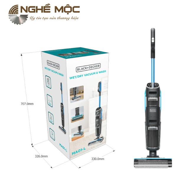 Máy hút bụi lau sàn thông minh không dây BLACK+DECKER BXU...
