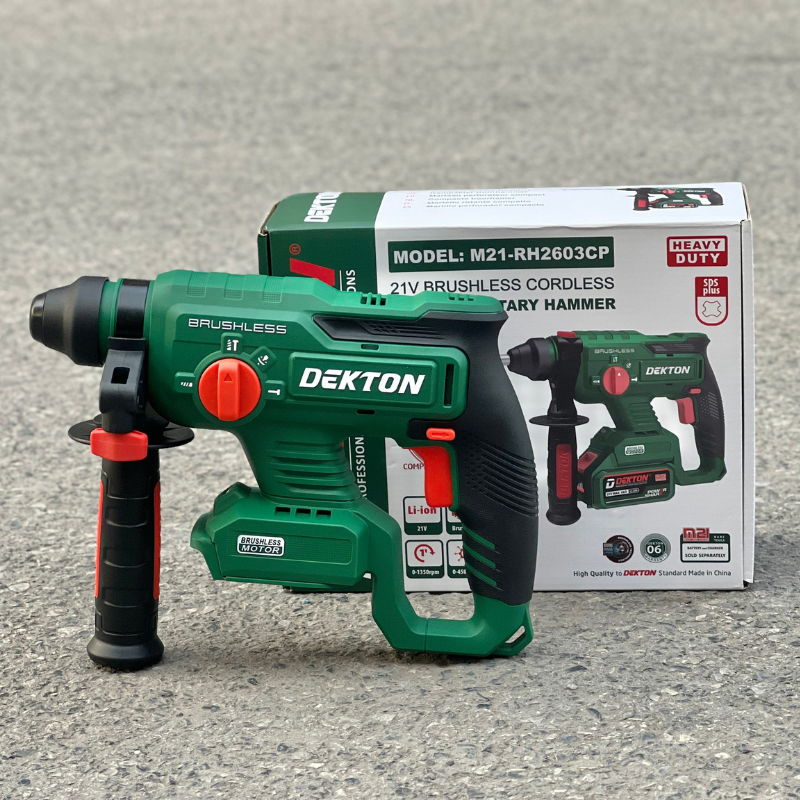 Máy khoan bê tông pin 21V Dekton M21 RH2603CP gen 2 pro
