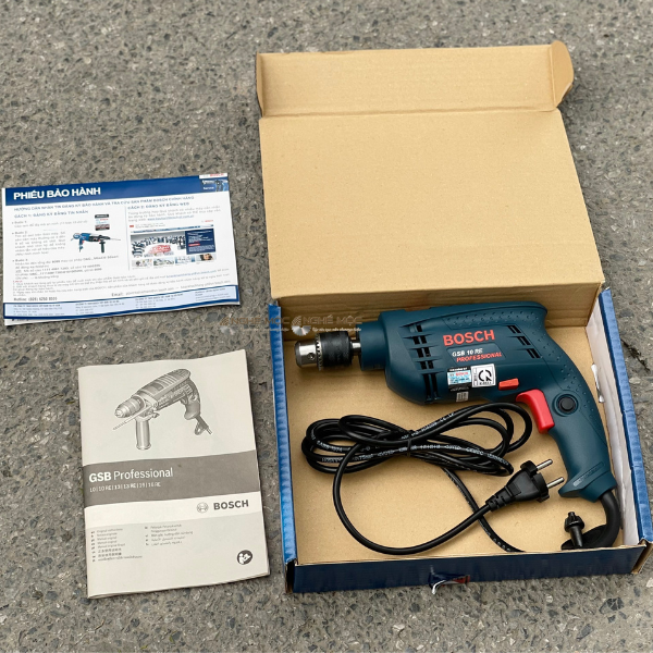 Máy khoan động lực Bosch GSB 10RE 500W đựng trong hộp giấy