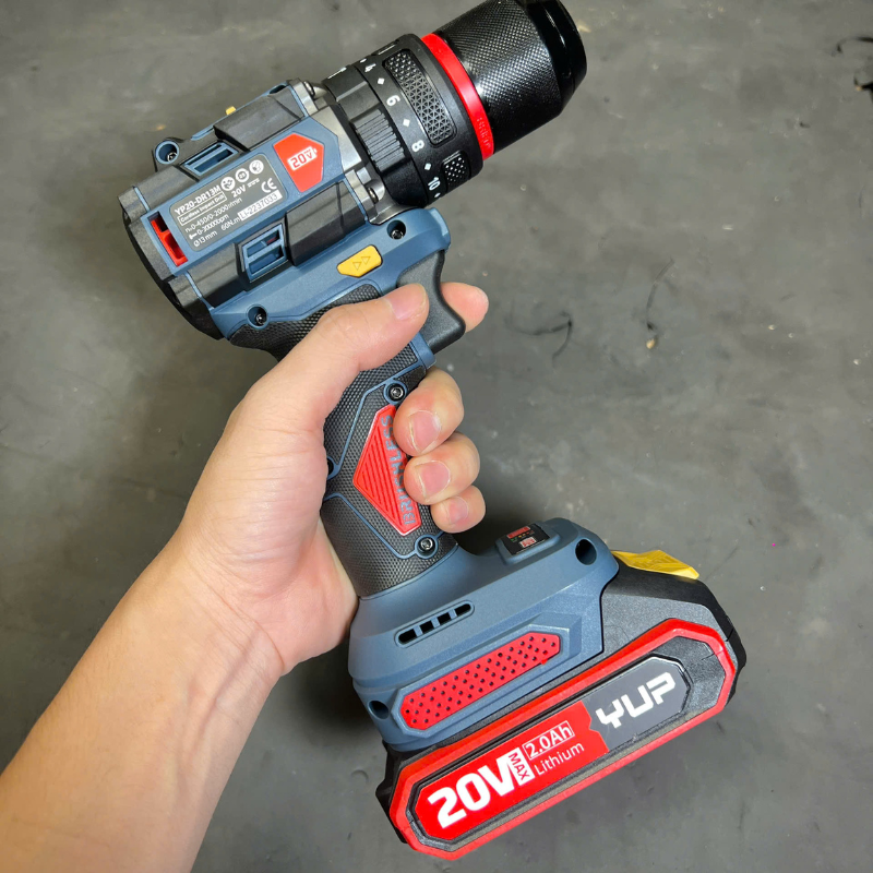 Máy khoan Pin 20V đầu 13 có búa YUP YP20-DR13M