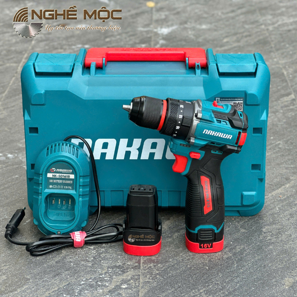 Máy khoan pin 3 chức năng 16V NAKAWA NK-KD1610/60PLUS