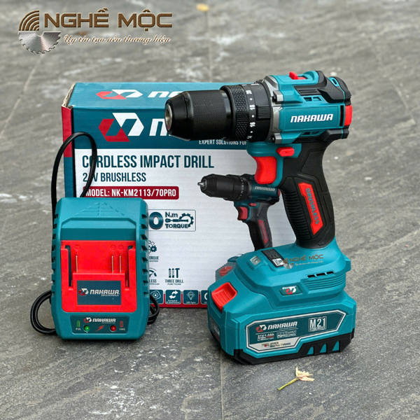 Máy khoan pin 3 chức năng NAKAWA NK-KM2113/70PRO