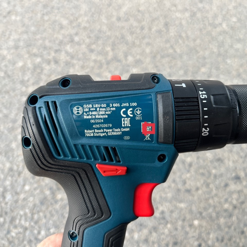 Thông số kỹ thuật của Máy khoan pin Bosch GSB 18V-50