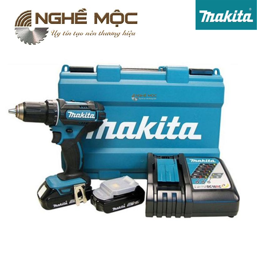 Máy khoan và vặn vít dùng pin DDF485 Makita 18V