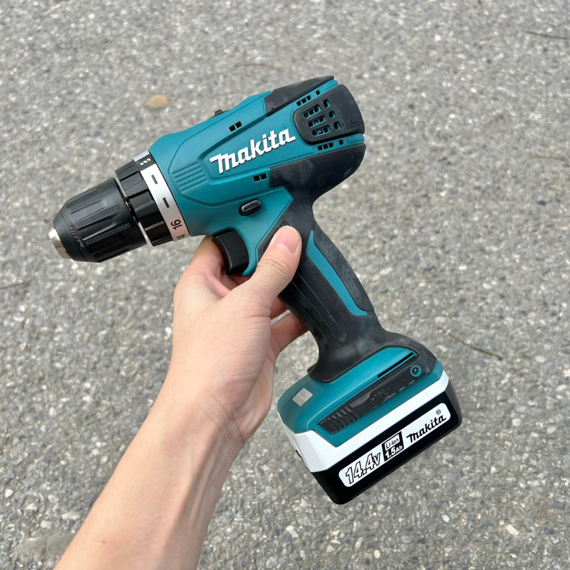 Máy khoan và vặn vít pin 14.4V Makita DF347D001 và HP347D001 có cò bóp