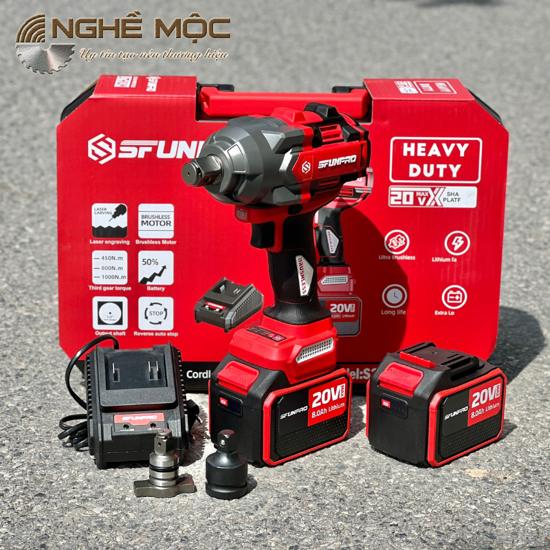 Máy vặn bulong 20V Sfunpro S20 M1000A