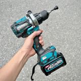 Máy khoan búa và vặn vít dùng pin 40V Max Makita HP001GZ