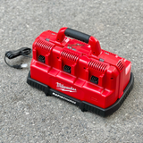Sạc nhanh 12V-18V 6 cổng Milwaukee M12-18C3